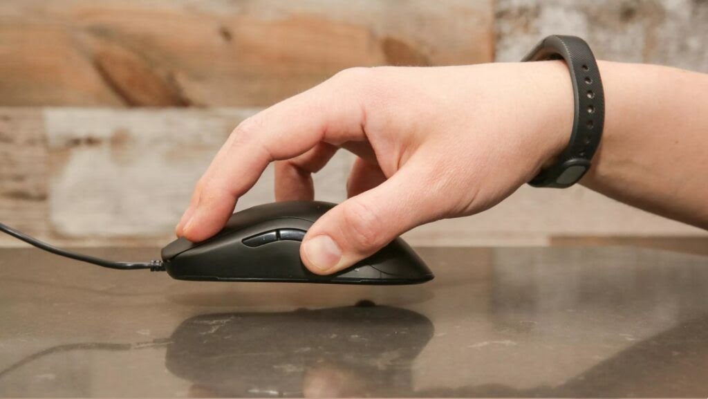 Kiểu cầm chuột Fingertip