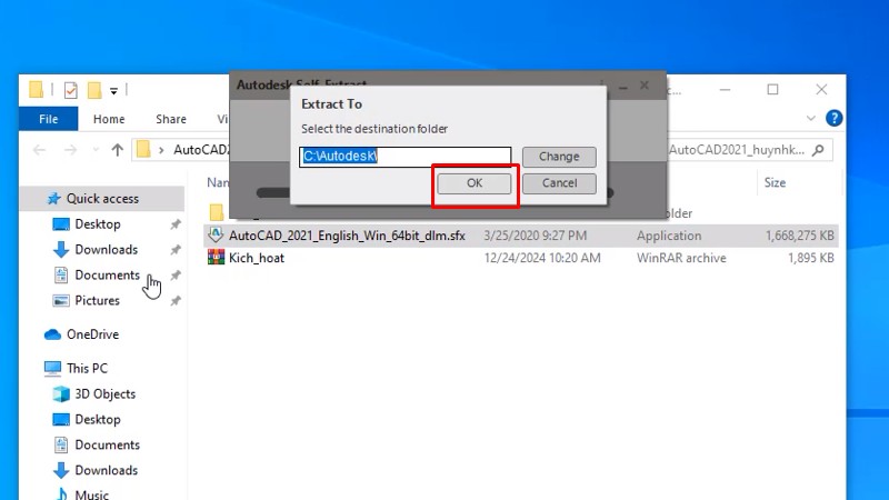 Hướng dẫn chi tiết các bước cài đặt AutoCAD 2021 full crack