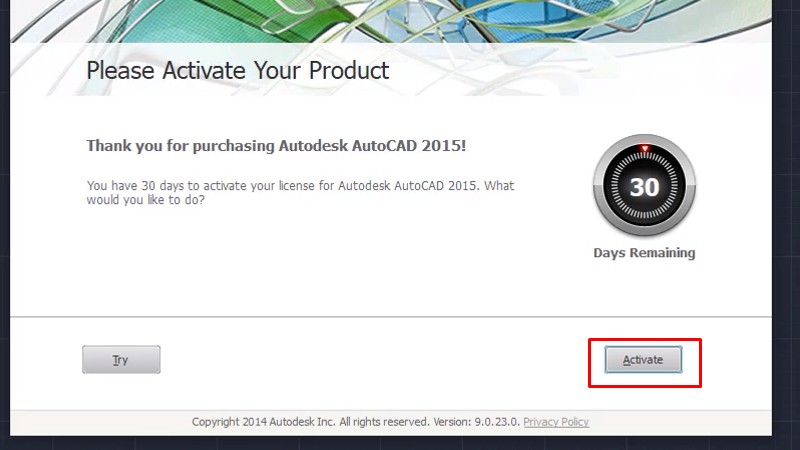Các bước cài AutoCAD 2015 full crack