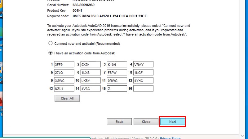 Các bước hướng dẫn cài AutoCAD 2016 full crack