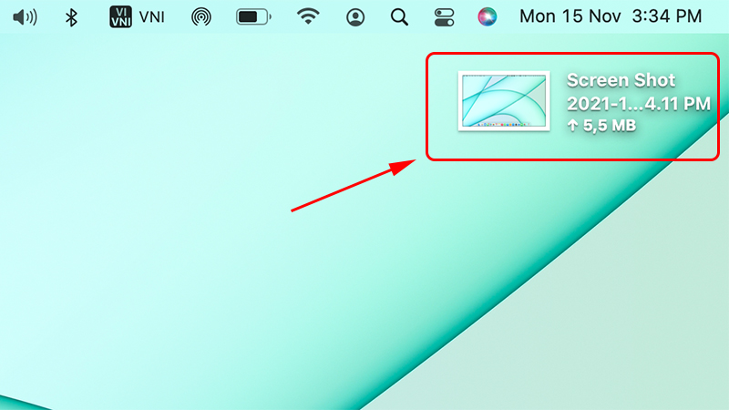 Cách chụp ảnh màn hình menu trên Macbook