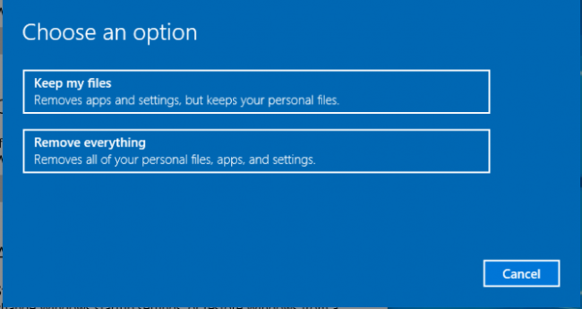 Cách Reset Windows 10 Không Mất Dữ Liệu