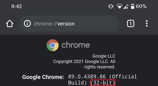 Hướng dẫn kiểm tra phần mềm Google Chrome chạy 64 bit hay 32 bit trên máy tính và điện thoại