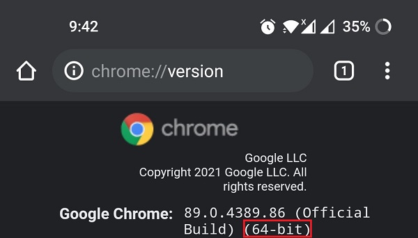 Hướng dẫn kiểm tra phần mềm Google Chrome chạy 64 bit hay 32 bit trên máy tính và điện thoại