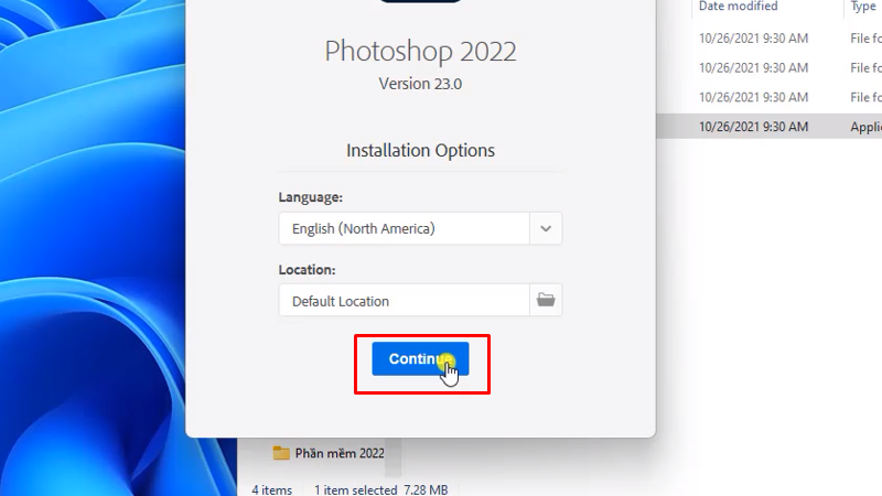 Hướng dẫn các bước cài đặt Photoshop 2022 chi tiết