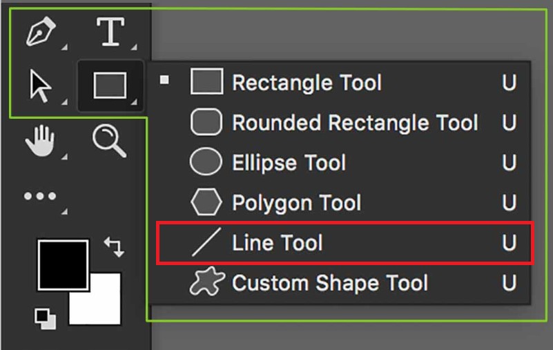 Vẽ mũi tên bằng công cụ Line Tool