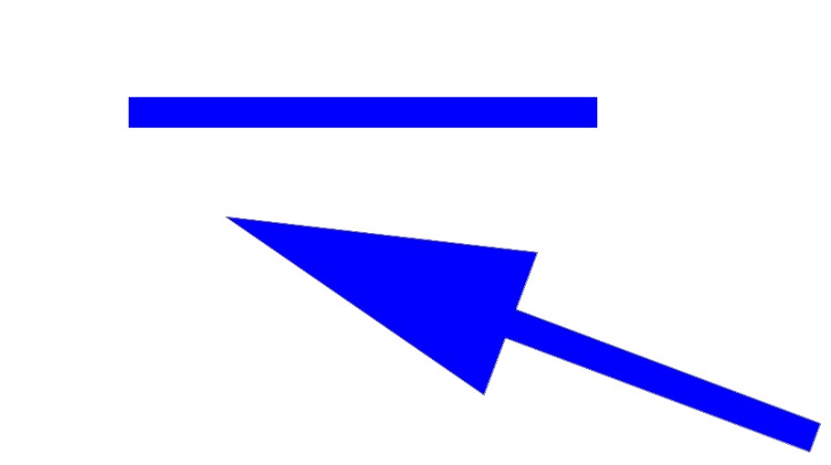 Vẽ mũi tên bằng công cụ Line Tool